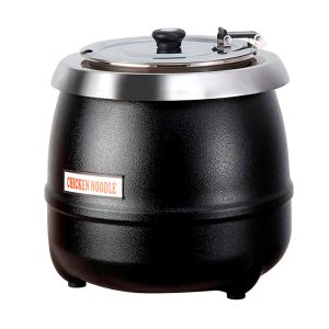 Olla sopera eléctrica color negra 10.5qt  │Atosa